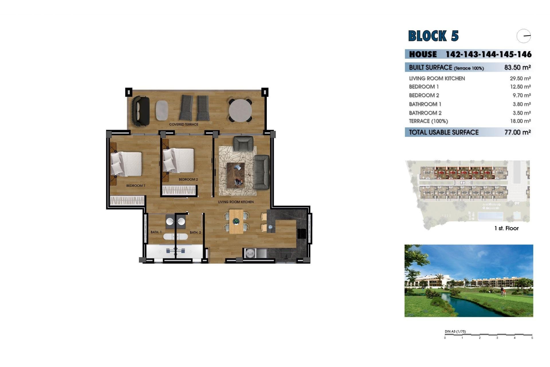 New Build - Apartment - Los Alcázares - La Serena Golf