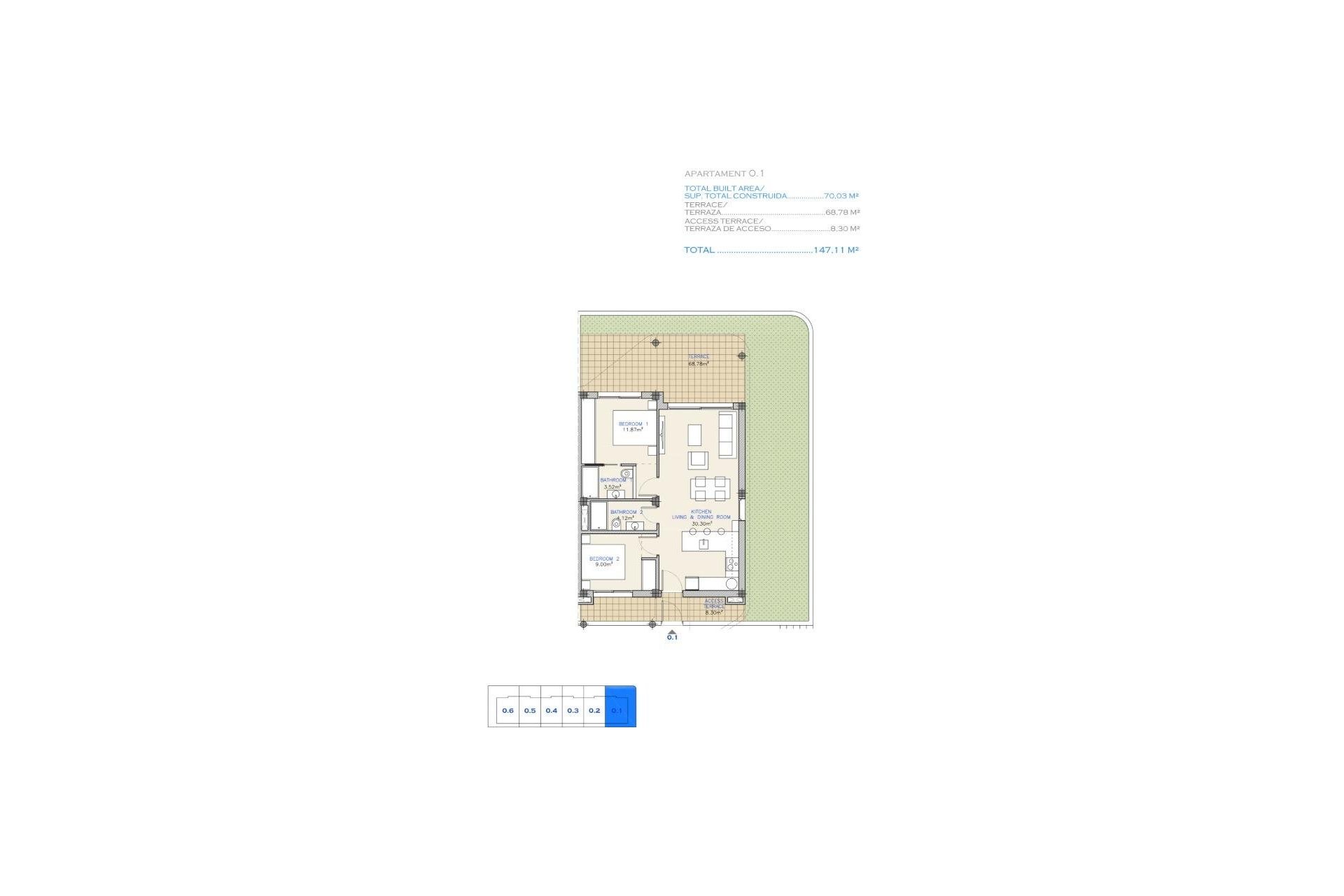 New Build - Apartment - Los Alcázares - Serena Golf