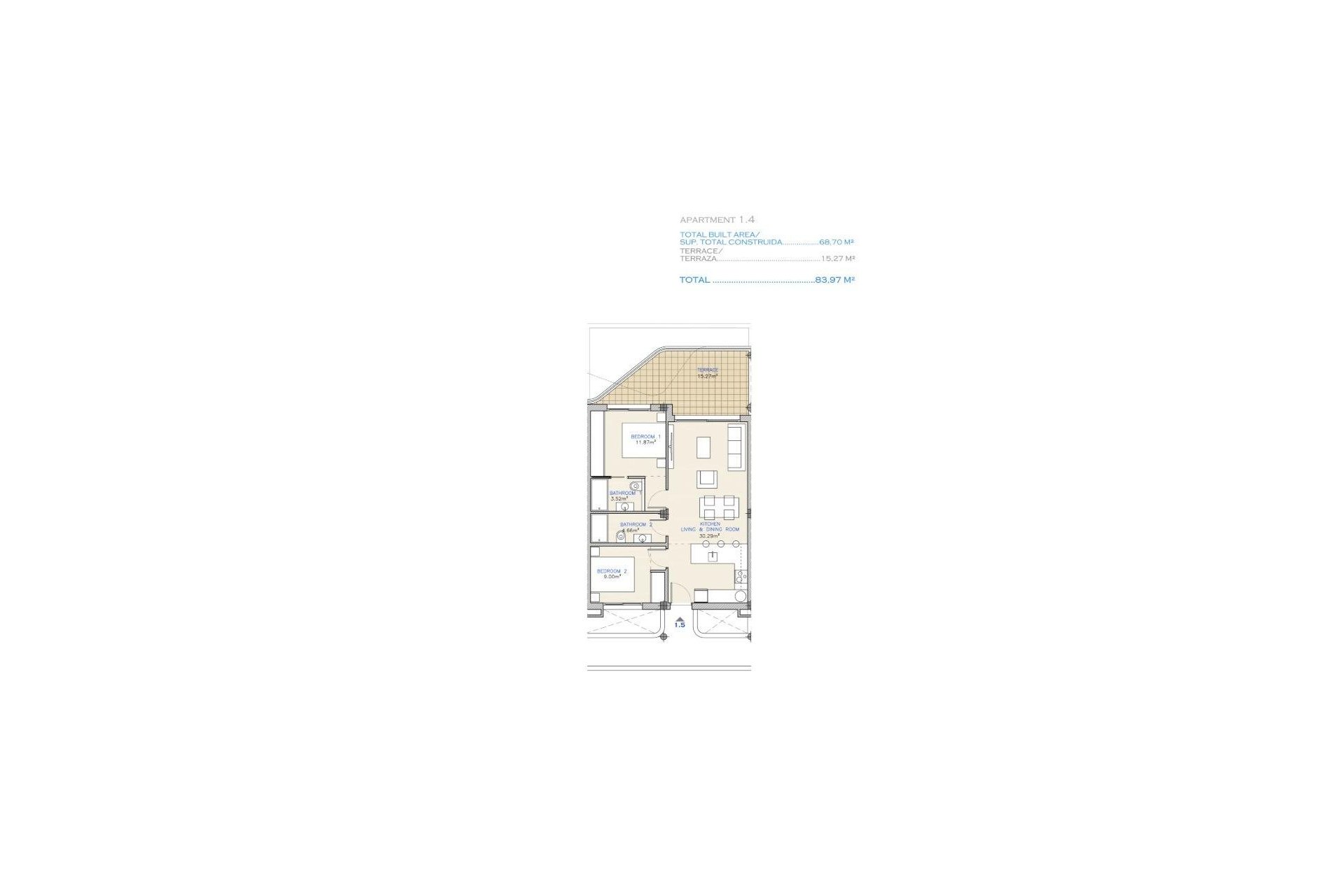 New Build - Apartment - Los Alcázares - Serena Golf