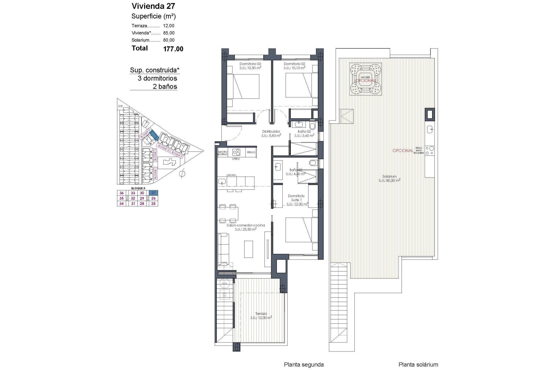 New Build - Penthouse - Los Alcázares - Serena Golf