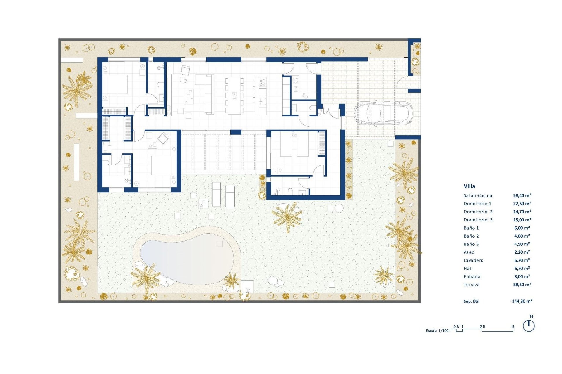 New Build - Villa - BAÑOS Y MENDIGO - Altaona Golf