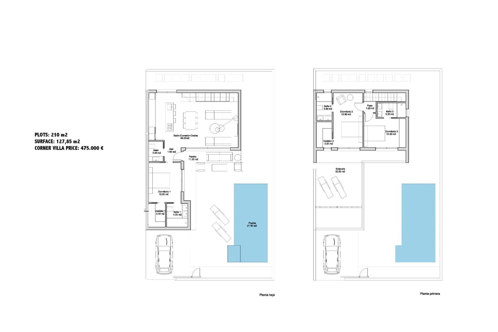 New Build - Villa - San Javier - Parque de los leones