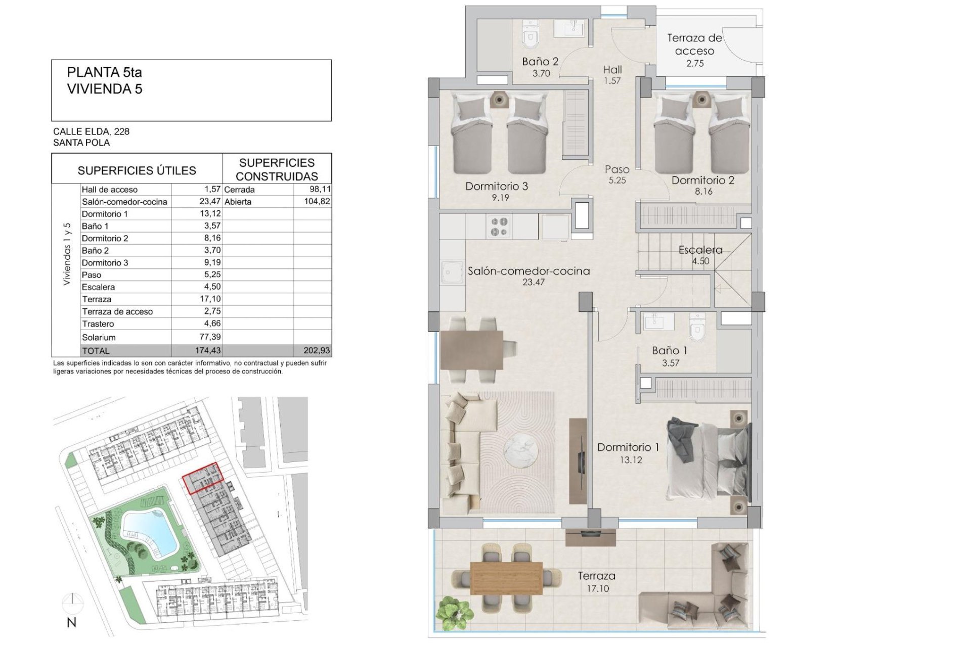Obra nueva - Ático - Santa Pola - Playa Tamarit