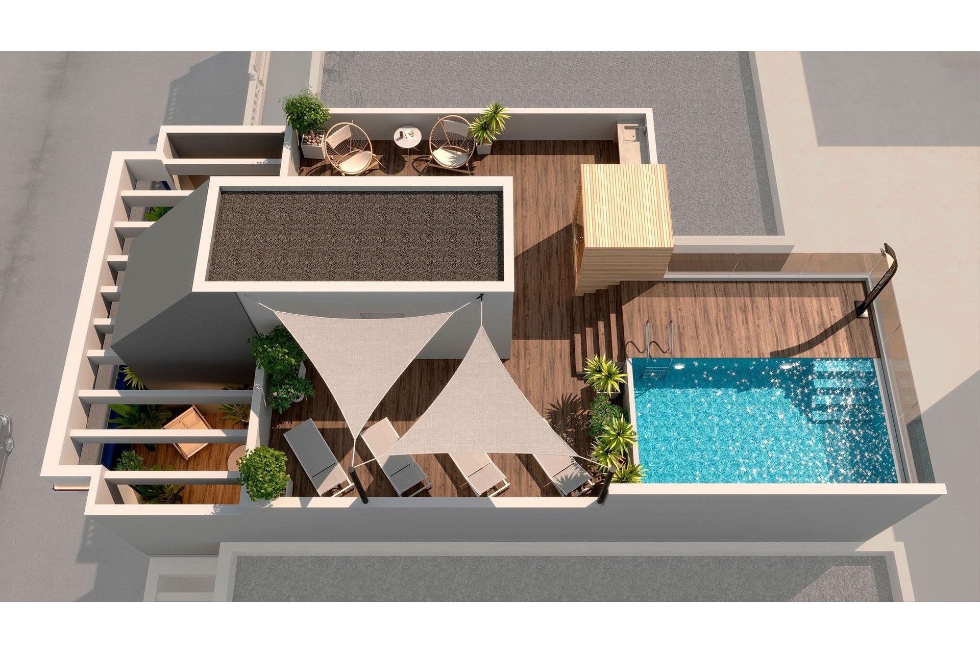 Obra nueva - Ático - Torrevieja - Playa del Acequión