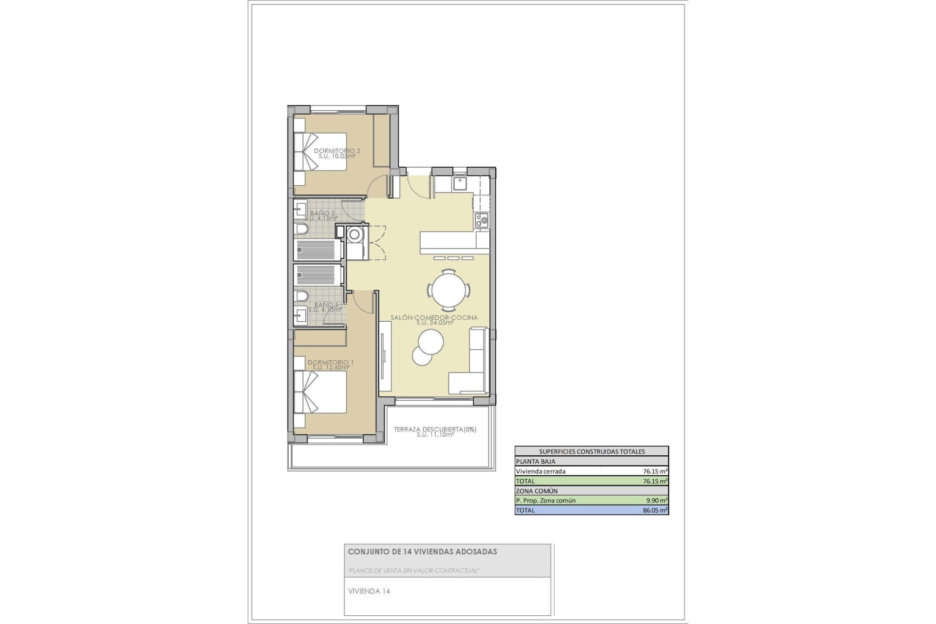 Obra nueva - Bungalow - Ciudad Quesada - Rojales - Pueblo