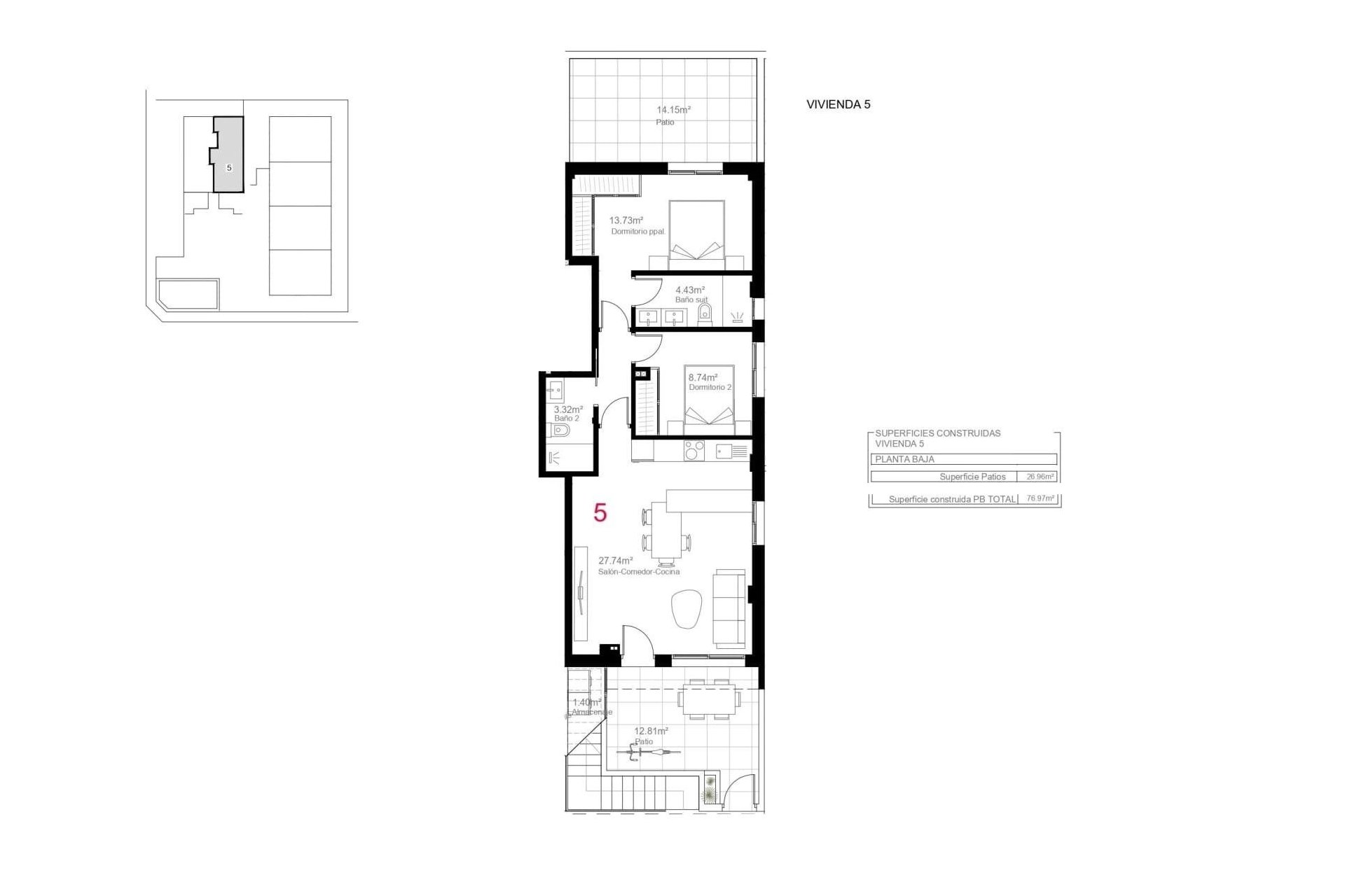 Obra nueva - Bungalow - Pilar de la Horadada - pueblo