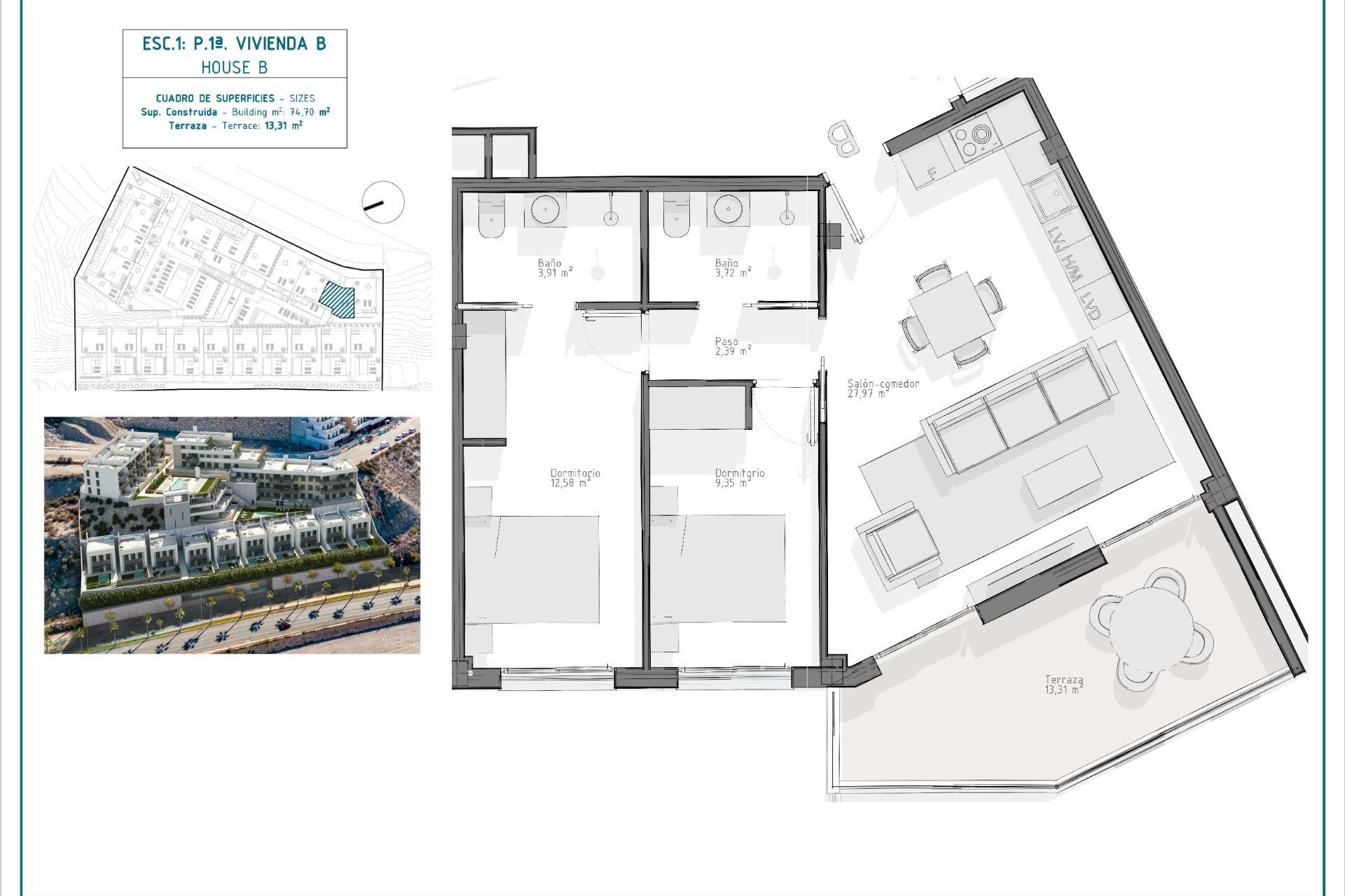 Obra nueva - Piso - Águilas - Playa del Hornillo