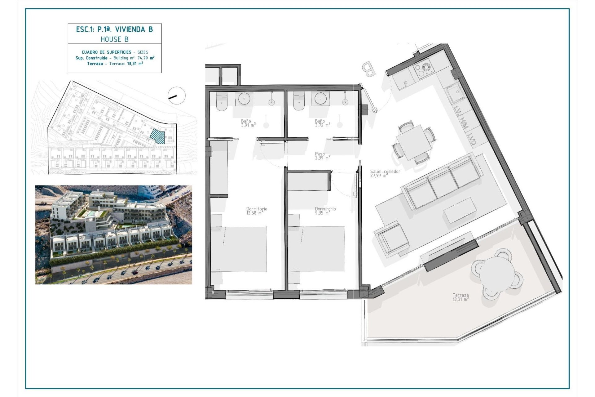 Obra nueva - Piso - Águilas - Playa del Hornillo