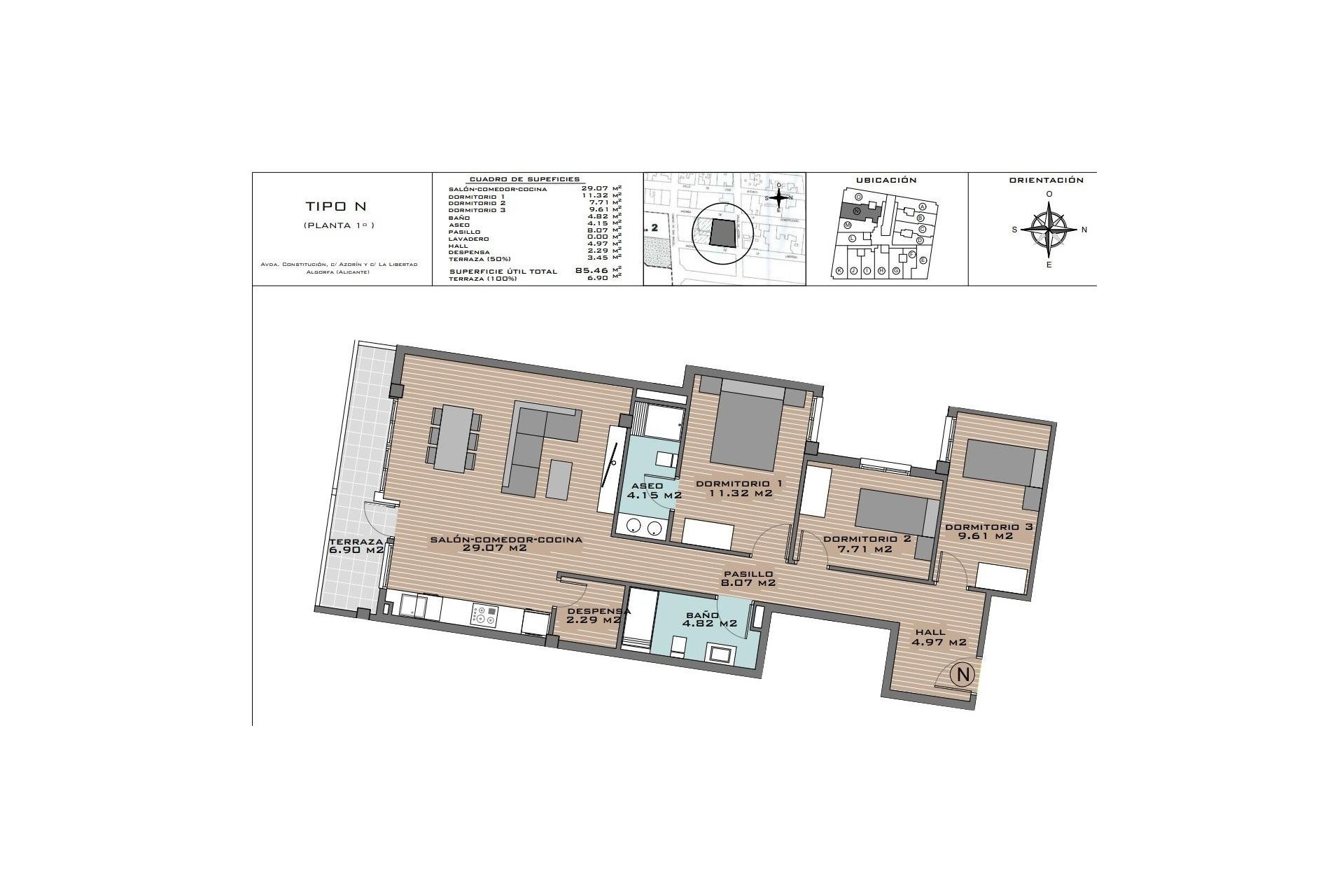 Obra nueva - Piso - Algorfa - Pueblo