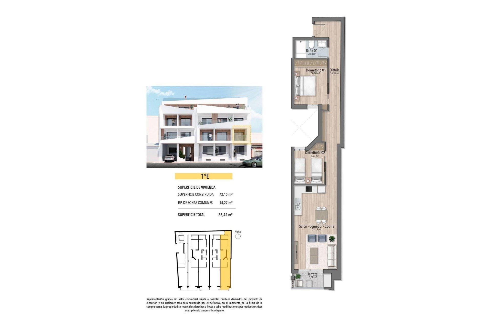 Obra nueva - Piso - Torrevieja - Playa de El Cura