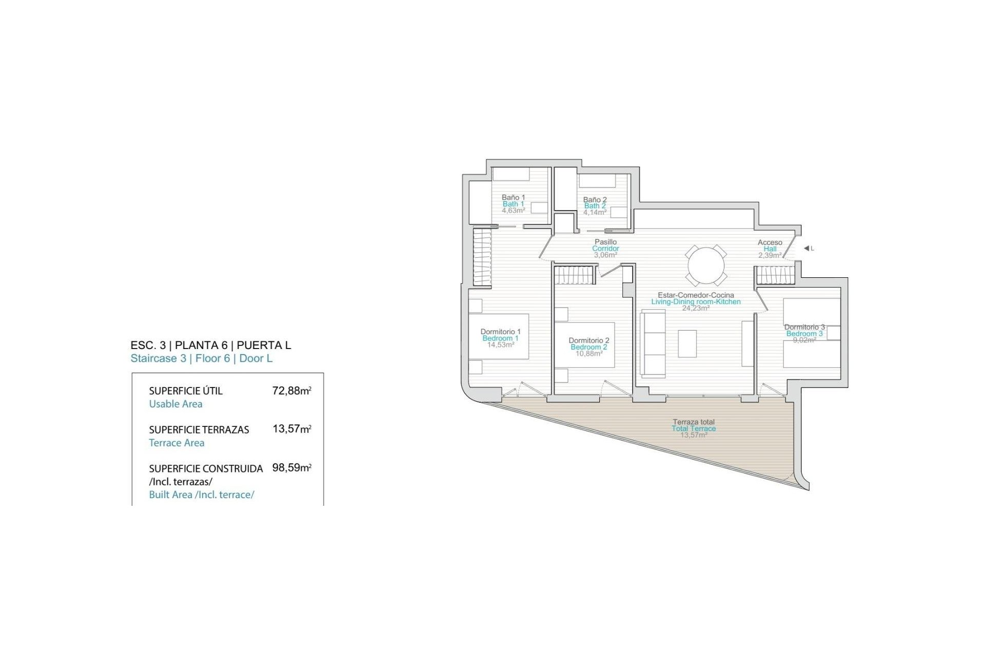 Obra nueva - Piso - Villajoyosa - La Tellerola