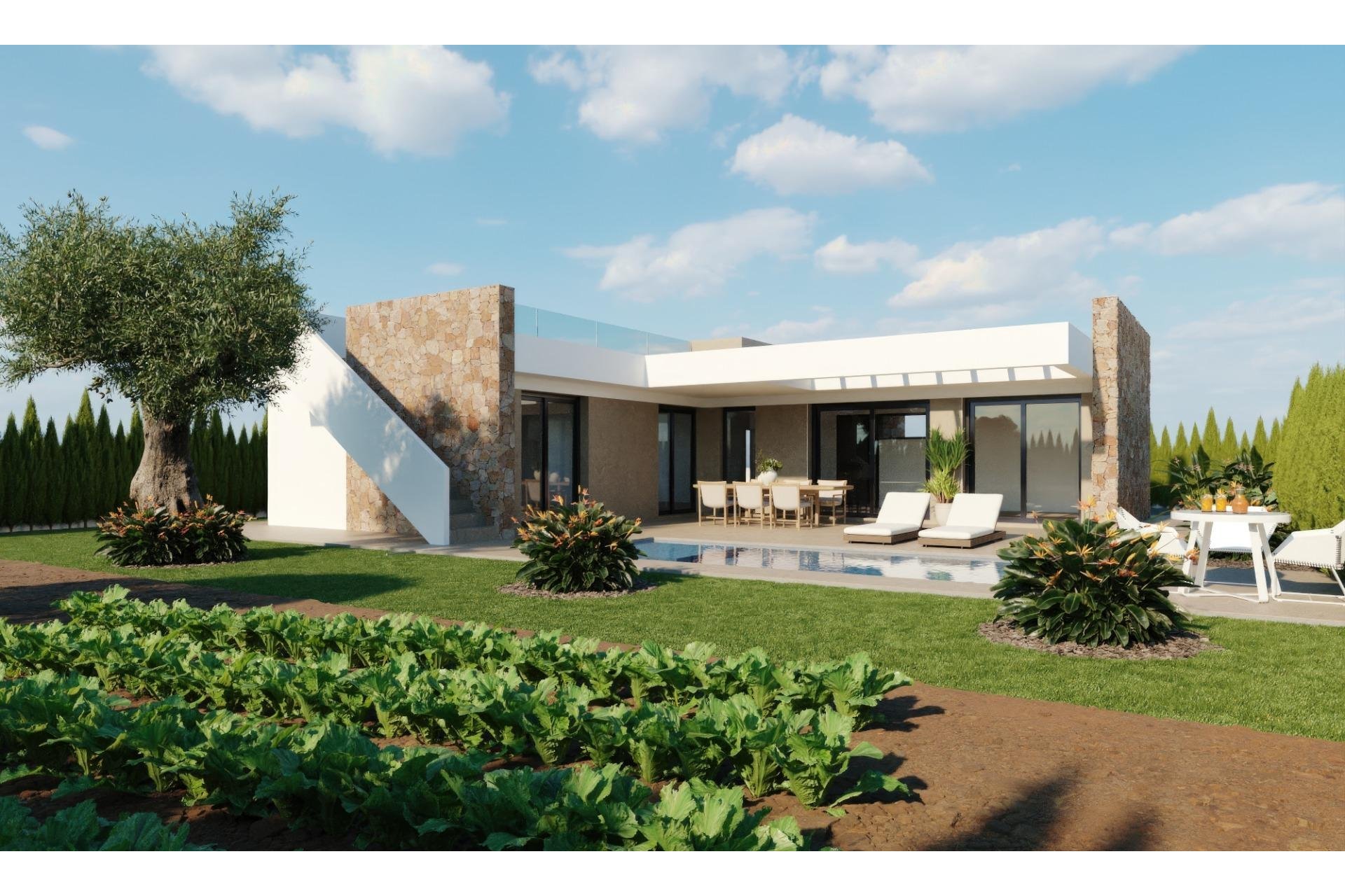 Obra nueva - Villa - Fuente Álamo - Hacienda del Alamo