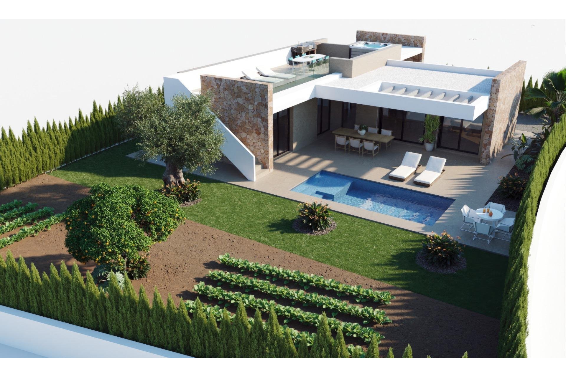 Obra nueva - Villa - Fuente Álamo - Hacienda del Alamo