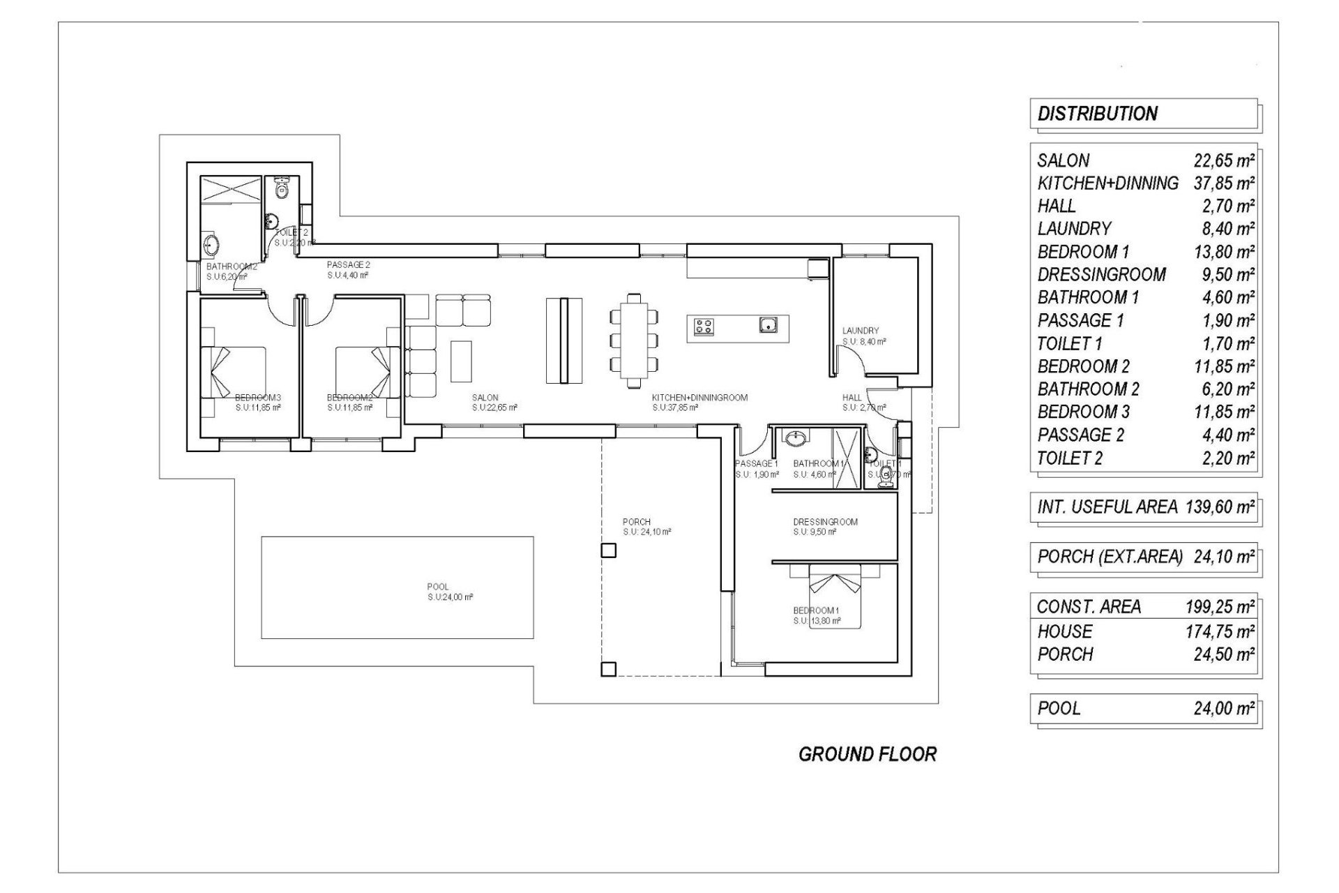 Obra nueva - Villa - Pinoso - Lel