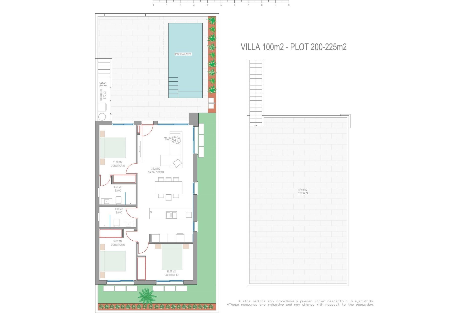 Obra nueva - Villa - San Javier - Parque del doce