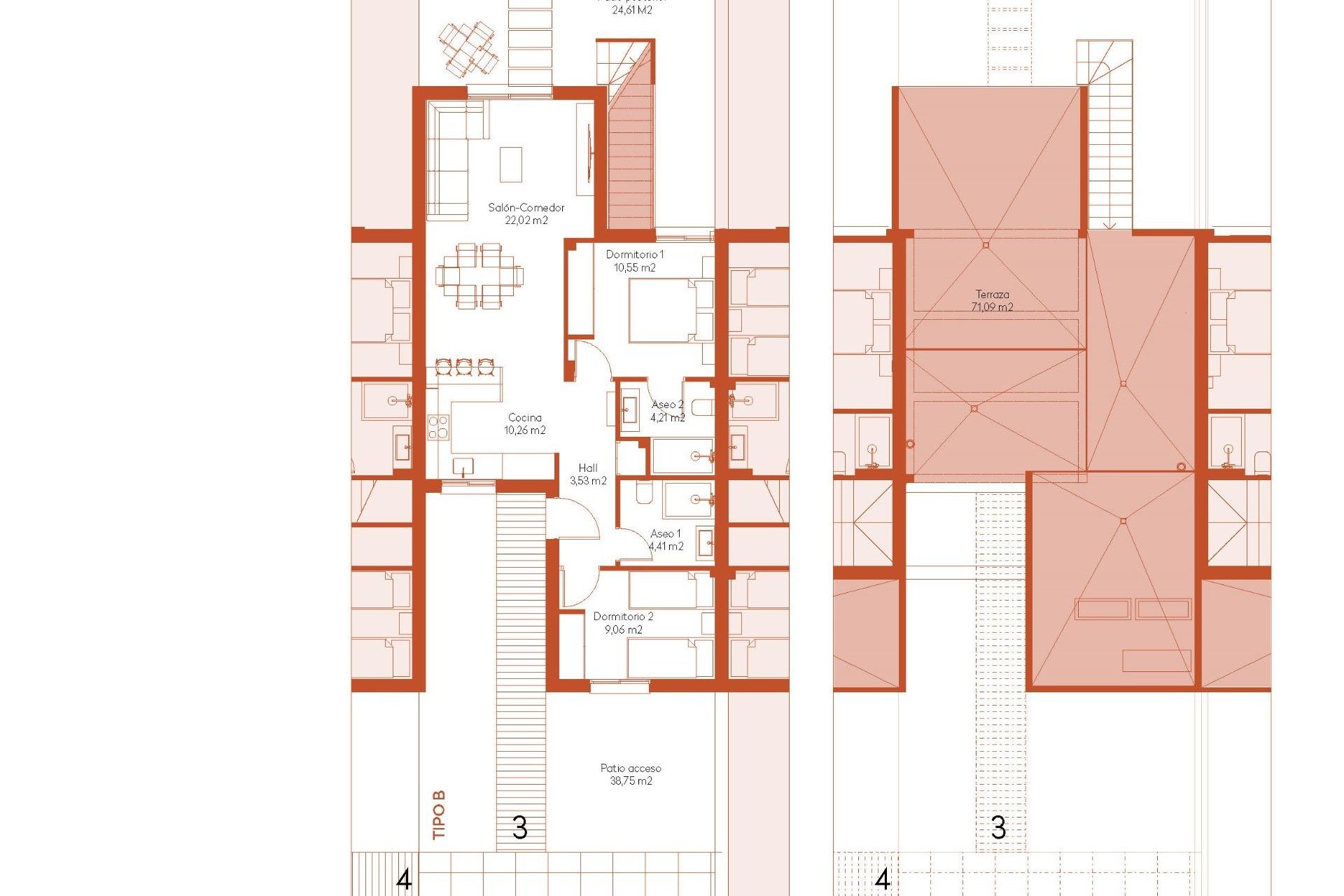 Rynek pierwotny - Town House - BAÑOS Y MENDIGO - Altaona Golf
