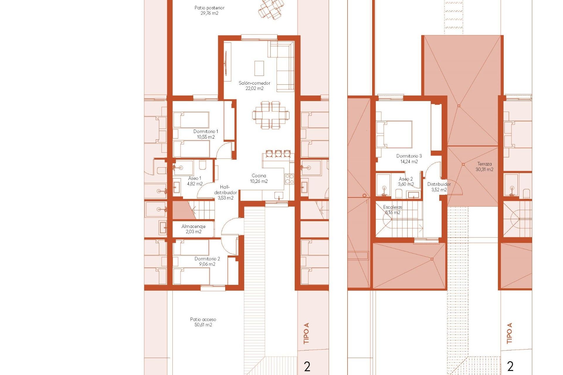 Rynek pierwotny - Town House - BAÑOS Y MENDIGO - Altaona Golf