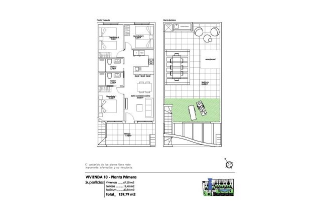 Obra nueva - Bungalow - Pilar de la Horadada - Parque Ramon eugenio Escudero