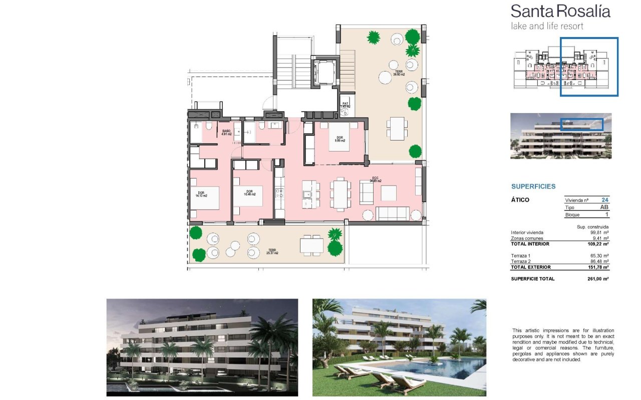 Rynek pierwotny - Daszek - Torre Pacheco - Santa Rosalia Lake And Life Resort