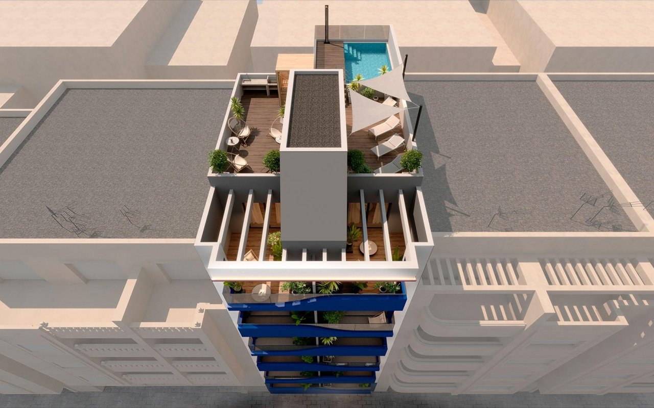 Obra nueva - Piso - Torrevieja - Playa del Acequión
