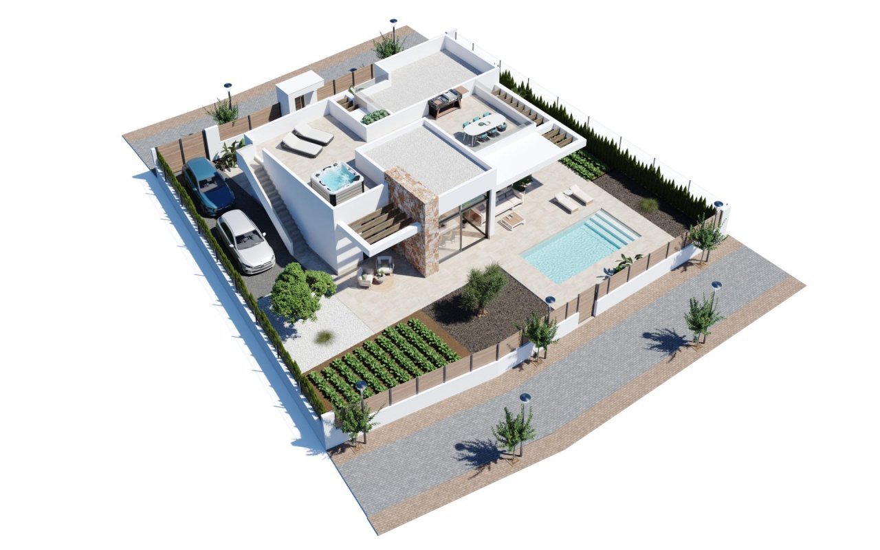 Obra nueva - Villa - Fuente Álamo - Hacienda del Alamo