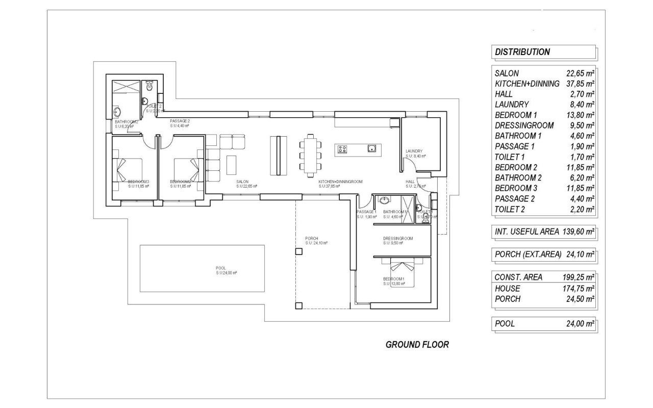 Obra nueva - Villa - Pinoso - Lel