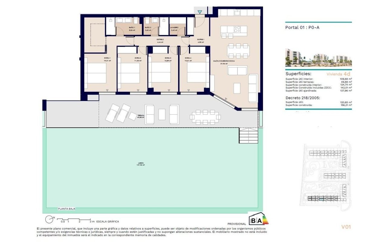 New Build - Ground floor apartment - Almerimar
