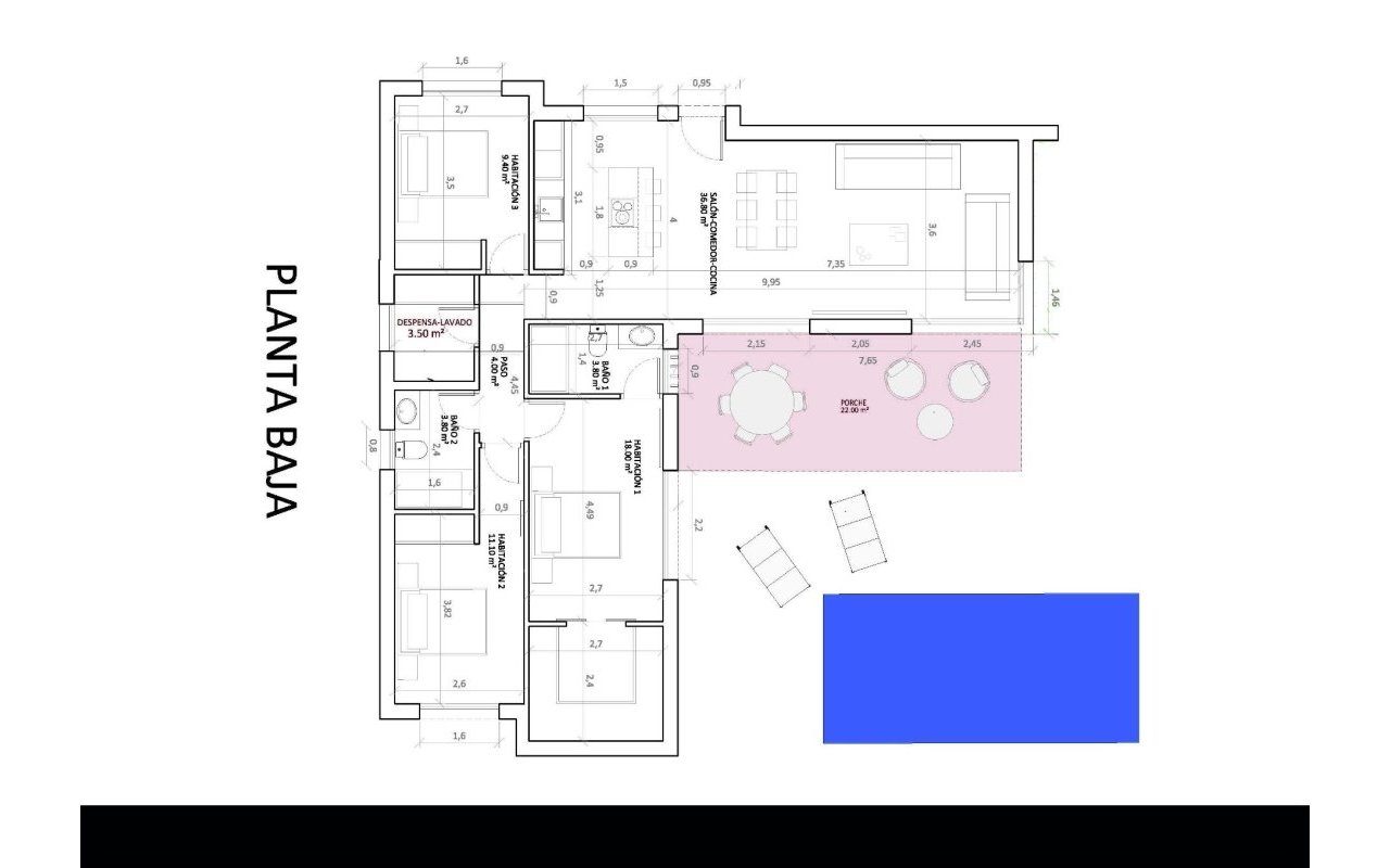 Obra nueva - Villa - Monforte del Cid - La Capitana