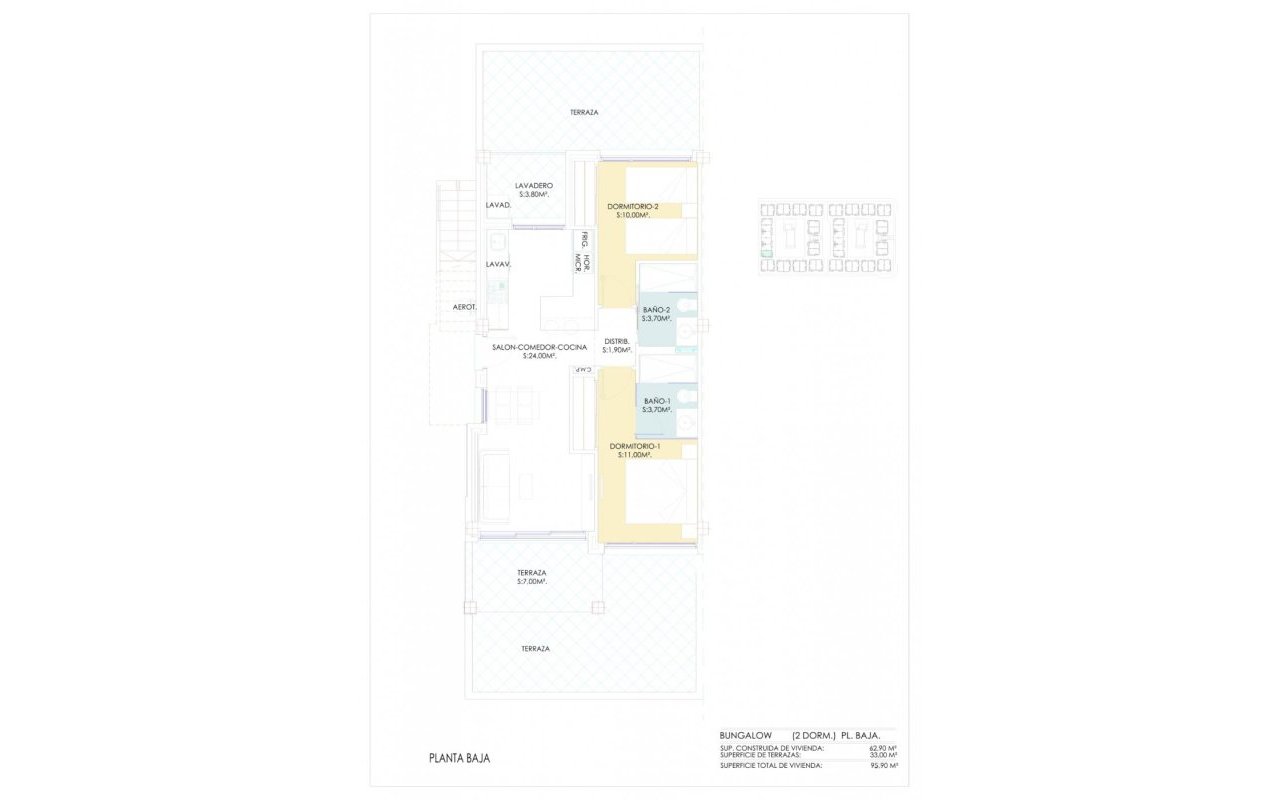 New Build - Bungalow - Torrevieja - Los Balcones