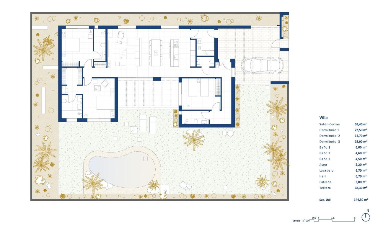 Obra nueva - Villa - BAÑOS Y MENDIGO - Altaona Golf