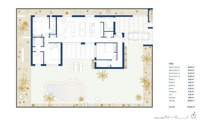 Obra nueva - Villa - BAÑOS Y MENDIGO - Altaona Golf