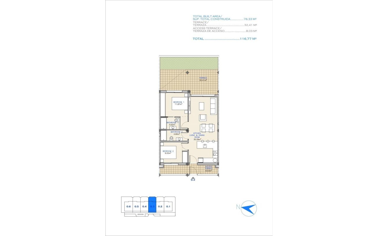 Rynek pierwotny - Apartament - Los Alcázares - Serena Golf