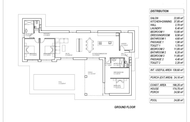 Obra nueva - Villa - Pinoso - Lel