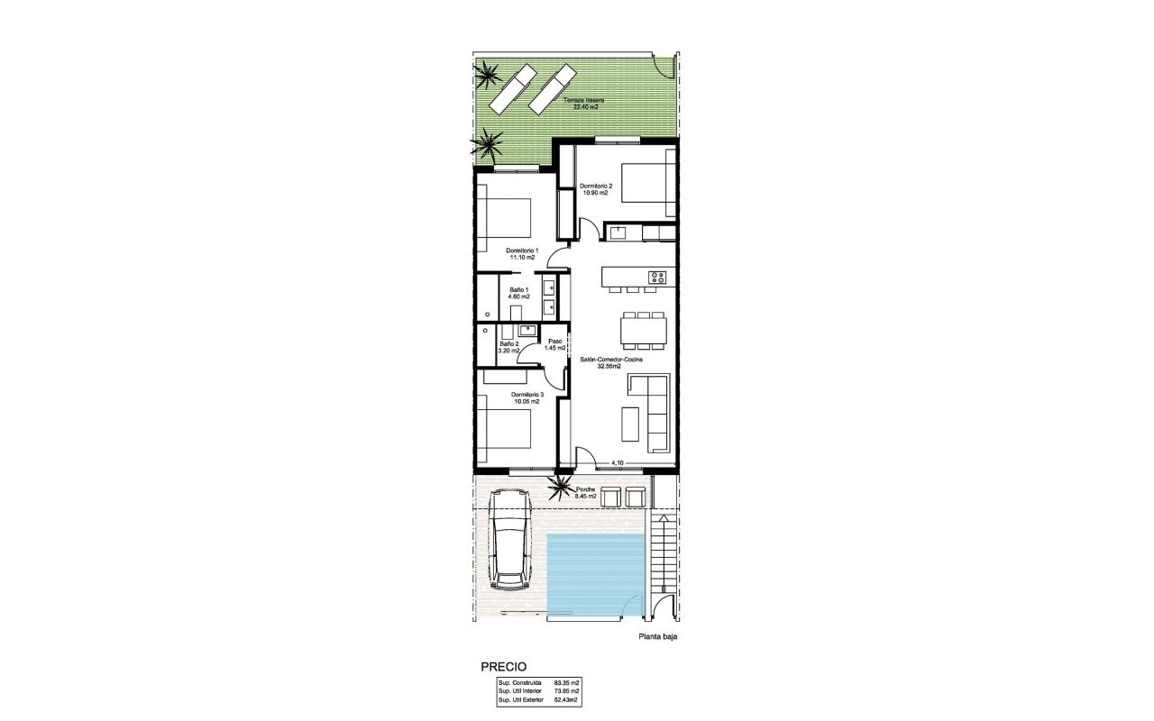 New Build - Bungalow - Santiago de la Ribera