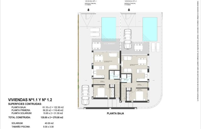 Obra nueva - Villa - Pilar de la Horadada - Las Higuericas