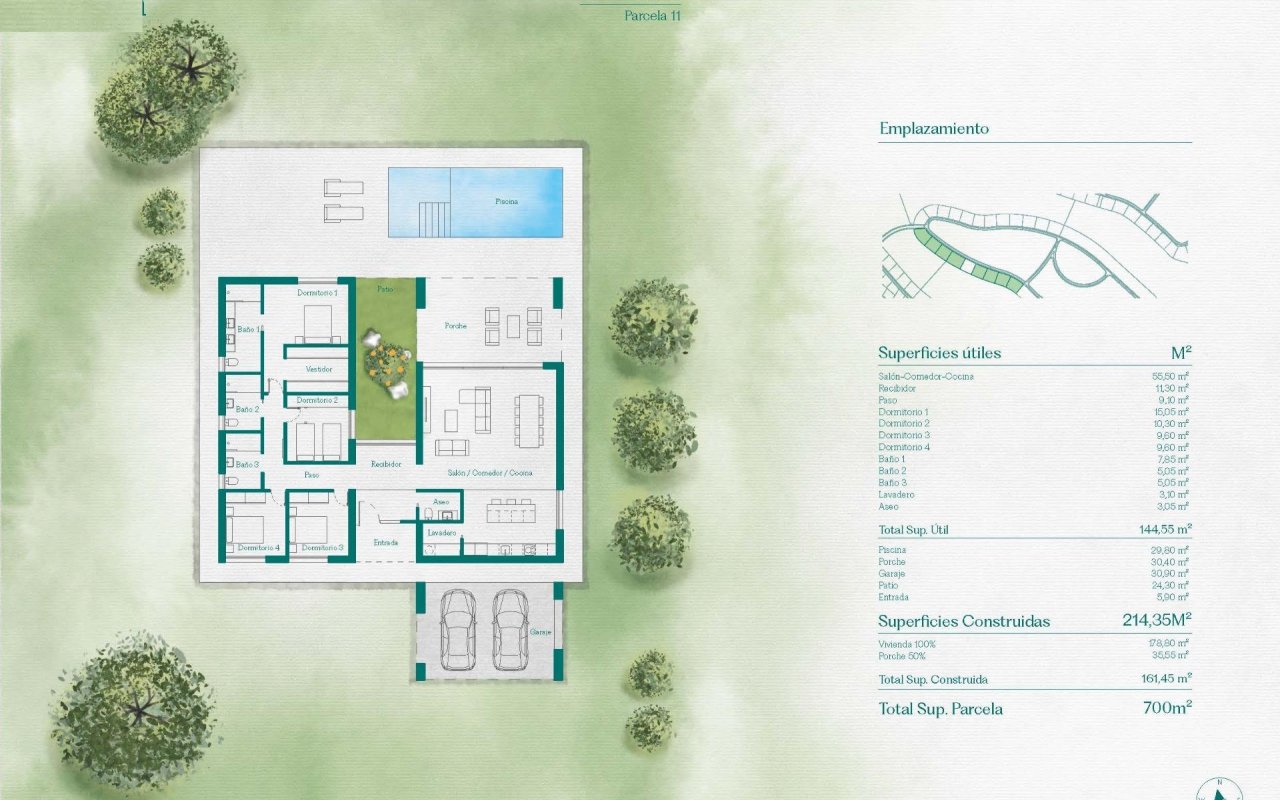 Obra nueva - Villa - Fuente Álamo - Hacienda del Alamo