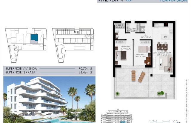 New Build - Apartment - Pilar de la Horadada - Mil Palmeras