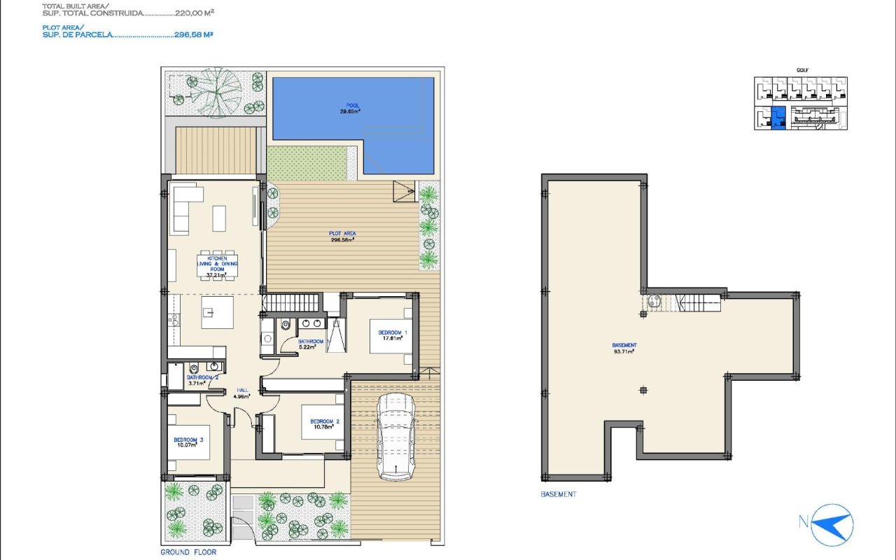 Obra nueva - Villa - Los Alcázares - Serena Golf
