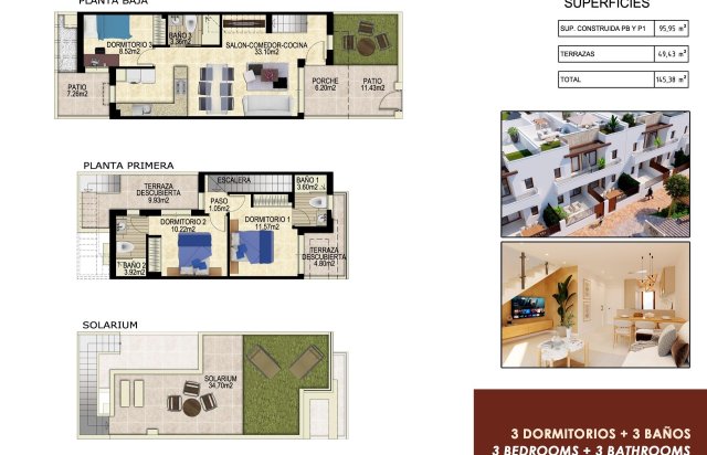 New Build - Town House - Orihuela - Vistabella Golf