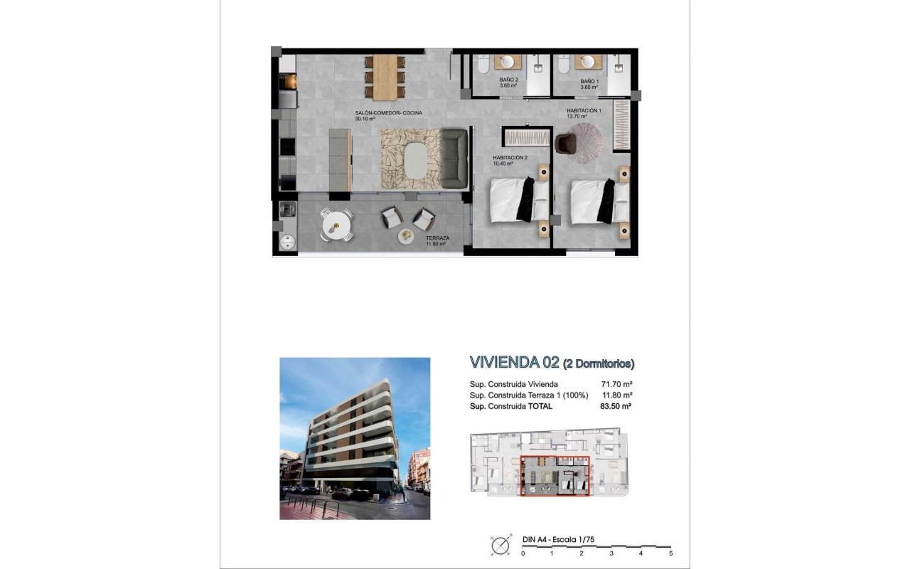 Obra nueva - Piso - Santa Pola - pueblo