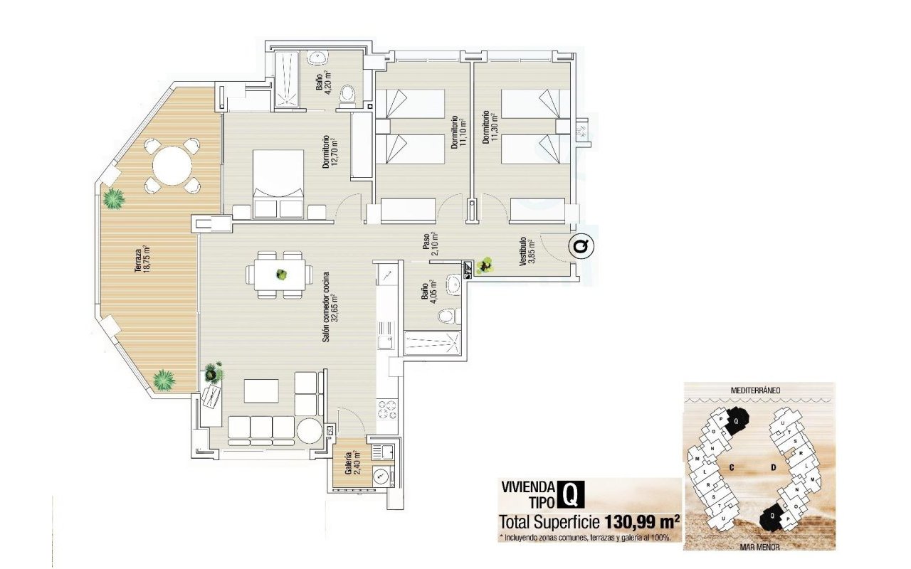 Obra nueva - Piso - La Manga