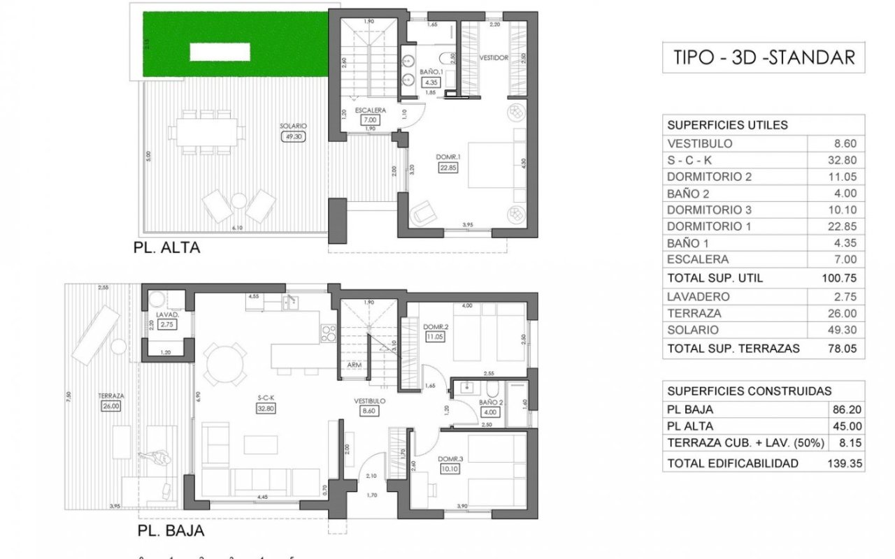Obra nueva - Villa - Orihuela Costa - La Ciñuelica