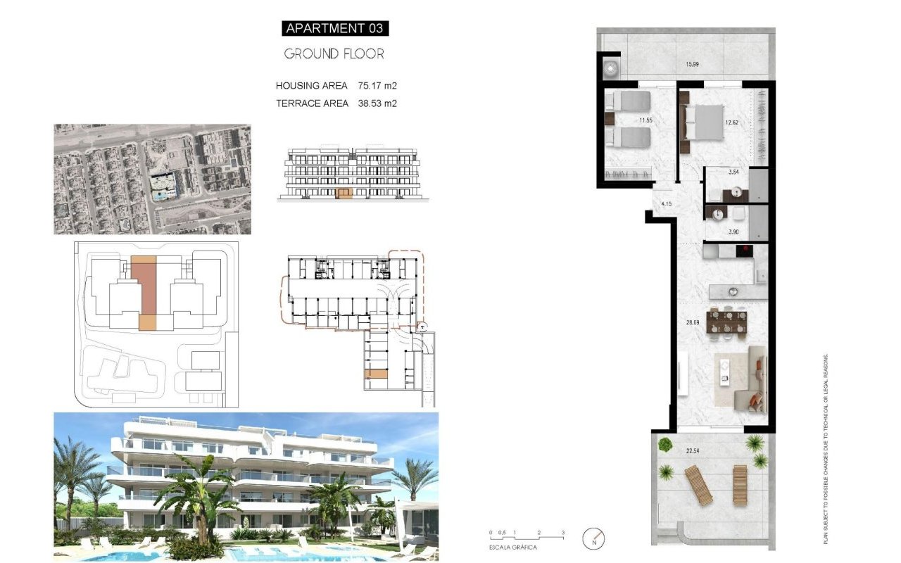 Obra nueva - Piso - Orihuela Costa - Lomas de Cabo Roig