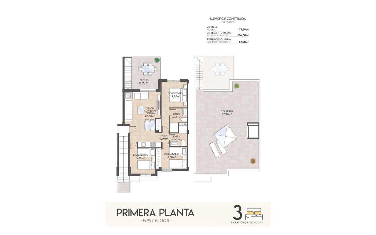 Rynek pierwotny - Bungalow - San Miguel - La Cañada