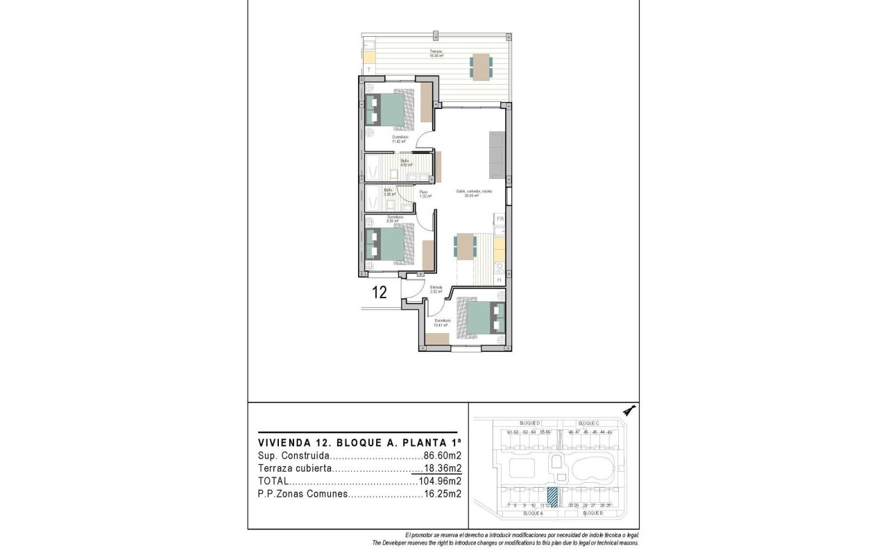New Build - Apartment - Torre Pacheco - San Cayetano