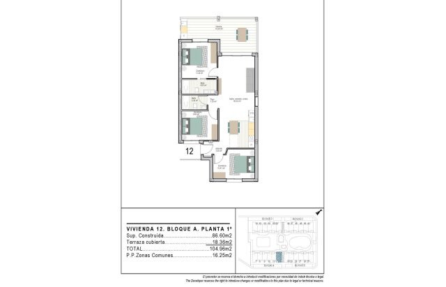 New Build - Apartment - Torre Pacheco - San Cayetano