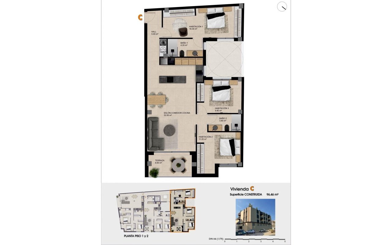 Obra nueva - Ático - Catral - pueblo