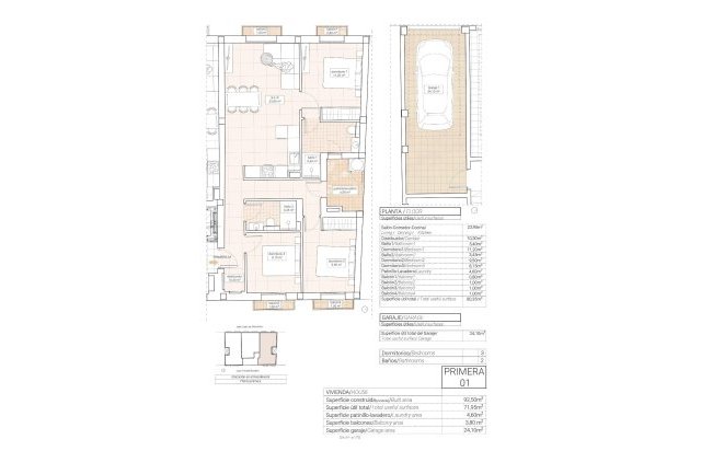 Obra nueva - Piso - Hondón de las Nieves - Pueblo