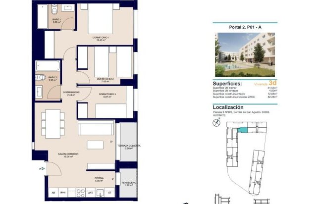 New Build - Apartment - Alicante - San Agustín