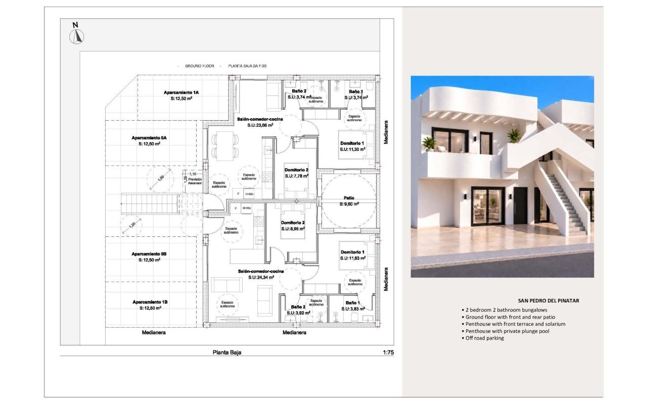 New Build - Bungalow - San Pedro del Pinatar - Los Peñascos